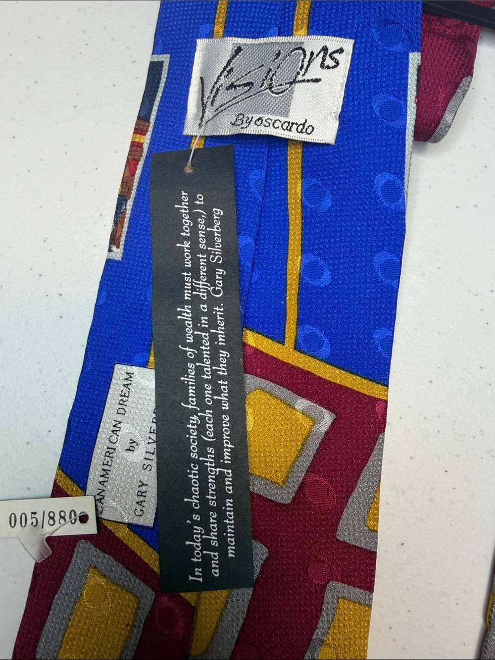 NWT Gary Silverberg Limited Edition Tie Canamerican Dream #005/880 Oscardo - Picture 5 of 11